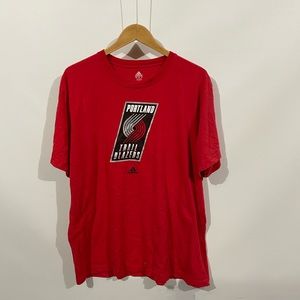 🏀 Adidas athletic Portland trailblazers athletic t-shirt 🔥